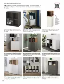 Catálogo IKEA Página 26: Combinación de almacenaje con patas €74,00, Blanco - eket combinación de armario con patas €135,00