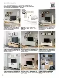 Catálogo IKEA Página 30: Exeta combinación de almacenaje €636,50, Blanco - mueble tv con almacenaje €422,00