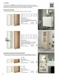 Catálogo IKEA Página 6: Blanco - estructuras de suelo €66,00, Besta - laminado, blanco €30,00