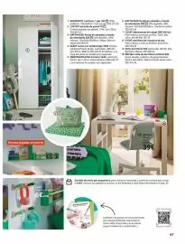 Catálogo IKEA Página 47: Perchero de 4 pomos €6,00, Silla de escracor €39,00