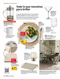 Catálogo IKEA Página 22: Bramón cojín para silla €1,75, Vela - parlband portavela 6€ €6,00