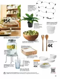 Catálogo IKEA Página 23: Planta artificial €4,00, Grónsaker cubiertos de ensalada €4,00