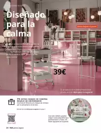 Catálogo IKEA Página 24: Mesa de almacenaje, blanco €39,00