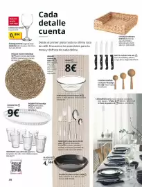 Catálogo IKEA Página 30: Cissan servilletero €5,50, Ihallig mantel individual €5,00