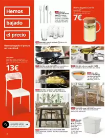 Catálogo IKEA Página 2: Blanco - sandsorg €13,00, Ikea - porcelana feldespato vidriado €3,50