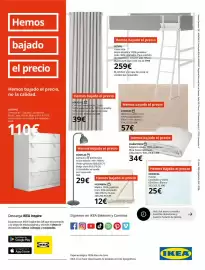 Catálogo IKEA Página 4: Alfombra, pelo corto, 100% polipropileno. 195x13cm €57,00, Hornmal €12,00
