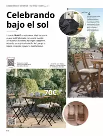 Catálogo IKEA Página 14: Mesa de jardín €70,00, Askholmen - slip €37,00