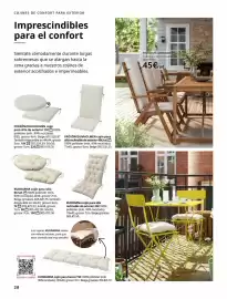 Catálogo IKEA Página 28: Cojin para salla reclinable de exterior €45,00, Cojín para silla recinable de exterior €45,00