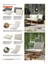 Catálogo IKEA Página 29: Cojin para tumbona de exterior €83,00, Frósón/duvholmen cojín para respaldo €29,00