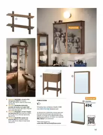 Catálogo IKEA Página 17: Ikea - espejo con estante €49,00