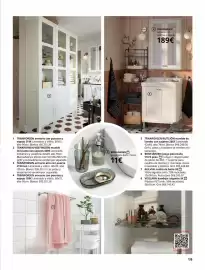 Catálogo IKEA Página 19: Arnaro con puertas y espejo €189,00, Juego para baño €11,00