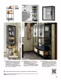 Catálogo IKEA Página 23: Mossjon €49,00, Estanteria €29,00