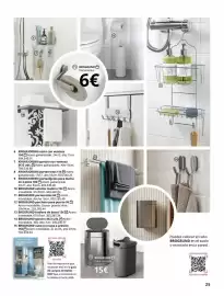 Catálogo IKEA Página 25: Portarrollos €6,00, Cubo con tapa a presion €15,00