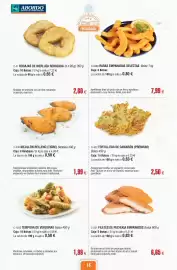 Folleto Abordo Página 18: Tempura de verduras €1,99, Rodajas de merluza rebozada €2,60