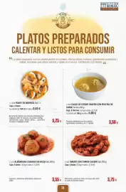 Folleto Abordo Página 21: Fumet de marisco €5,25, Magro con tomate casero €12,50