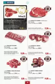 Folleto Abordo Página 28: Lomo bajo de vacuno €13,85, Osobuco de ternera €9,50