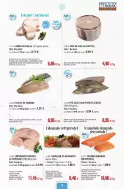 Folleto Abordo Página 3: Blanco - lomos de caella €5,95, Abordo - gallo san pedro plateado €8,35