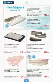 Folleto Abordo Página 4: Butterfly - filetes de merluza €6,99, Espina - filetes de bacaladilla €6,87