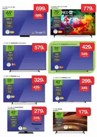 Catálogo Milar Página 4: Panasonic - tv uhd 4k tb43w61aezc €279,00, Hisense - tv uhd 4k 55a6s €329,00