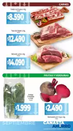 Catálogo La Anonima Página 2: Bola de lomo €14.090,00, Falda con hueso x kg €8.590,00