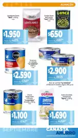 Catálogo La Anonima Página 3: Egran - avena arrollada instantánea €1.490,00, Inca - arvejas secas remojadas €620,00