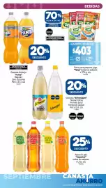 Catálogo La Anonima Página 7: Schweppes - gaseosa tónica/ citrus €4.000,00, Aquarius - agua sin gas €15.000,00