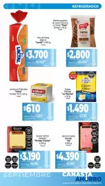 Catálogo La Anonima Página 8: Lactal - pan de mesa blanco €3.500,00, Paty - hamburguesas de carne vacuna €2.600,00