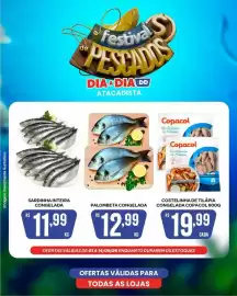 Tabloide Atacadão Dia a Dia Página 5: Costelinha de tilápia €19,99, Palombeta congelada €12,99