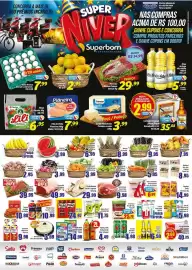 Catálogo Superbom Supermercados Página 1: Maçãs selecionadas pré-lavadas €6,95, Óleo de Soja Vila Velha €5,99