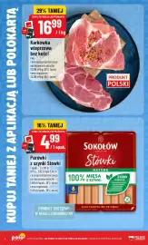Polomarket gazetka tydzień 36 Strona 4: Parówki z szynki Stówki Sokołów €4,99, Karkówka wieprzowa bez kości €16,99