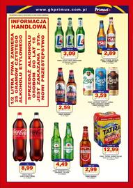 Primus gazetka Strona 4: Piwo Zatecky Svetly Lezak, Piwo Zatecky Cerny, Piwo Zatecky 0,0% €3,59, Piwo Lech Free Smakowe €3,09