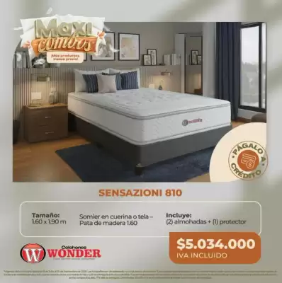 Colchones Wonder (válido hasta 2-10)