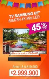 Catálogo Alkosto Página 4: Samsung - tv 65 65m75h 4k mini led €2.999.900,00