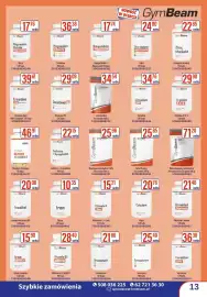 AT gazetka Strona 13: GymBeam Beta Alanina €25,85, GymBeam Mikronizowany monohydrat kreatyny 100% Creapure €71,20