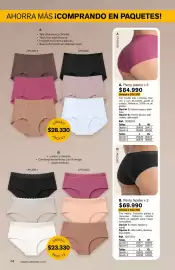 Catálogo Leonisa Página 74: Violeta - b. panty hipster x 3 €69.990,00, Pack de 3 bragas €23.330,00