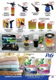 AT gazetka Strona 45: Palnik gazowy wielofunkcyjny €31,99, Palnik lutowniczy na przebijany kartusz €45,99