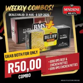 Bluff Meat Supply catalogue week 36 Page 13: BMS Beef & Chicken Patties + Bluff Meats Chicken Patties €50,00