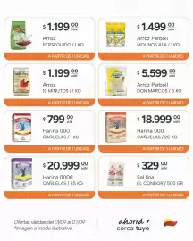 Catálogo El Milagro Mayorista semana 36 Página 12: Cañuelas harina 000 €18.999,00, Don marcos arroz parboil €5.599,00