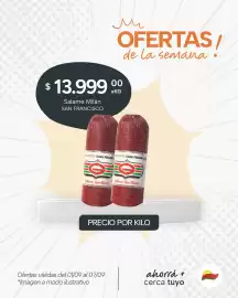 Catálogo El Milagro Mayorista semana 36 Página 3: San francisco salame tipo milán €13.999,00