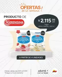 Catálogo El Milagro Mayorista semana 36 Página 5: La serenisima yogur gran compra €2.115,00