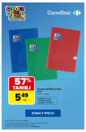 Carrefour gazetka tydzień 36 Strona 3: Zeszyt A5/60 kartek Esse Oxford €5,49