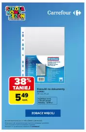 Carrefour gazetka tydzień 36 Strona 6: Koszulki na dokumenty Donau PP A4 €5,49