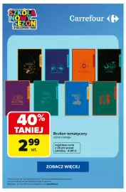 Carrefour gazetka tydzień 36 Strona 8: Brulion tematyczny €2,99