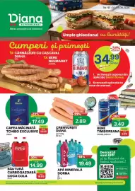 Catalog Diana Supermarket Pagină 1: Diana crenvurști €2,89, Apă minerală dorna €19,49