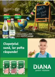Catalog Diana Supermarket Pagină 5: Apă carbo gazoașă naturală Tușnad €2,29, Artesia apă plată naturală €1,99