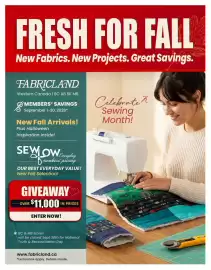 Fabricland flyer Page 1