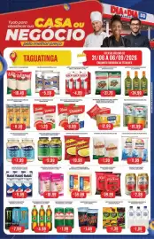 Tabloide Atacadão Dia a Dia semana 36 Página 1: Leite em pó integral aurora €11,99, Farinha de trigo vitoriosa €1,99