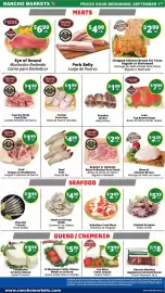Rancho Markets weekly ad week 36 Page 4: Los Altos Fresh Cheese Queso Fresco €3,99, El Mexicano Cotija Cheese €5,99