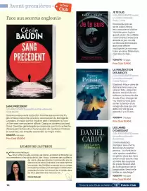 Catalogue France Loisirs page 10: Patrice Pelissier LA MALÉDICTION DES ARSOTS €19,90, Emily J. Chain Je te suis €17,90