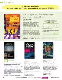 Catalogue France Loisirs page 16: Michel Bussi Que la mort nous frôle €22,90
